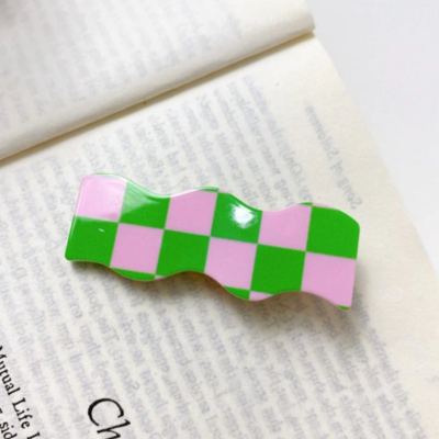 Checkered Barrette