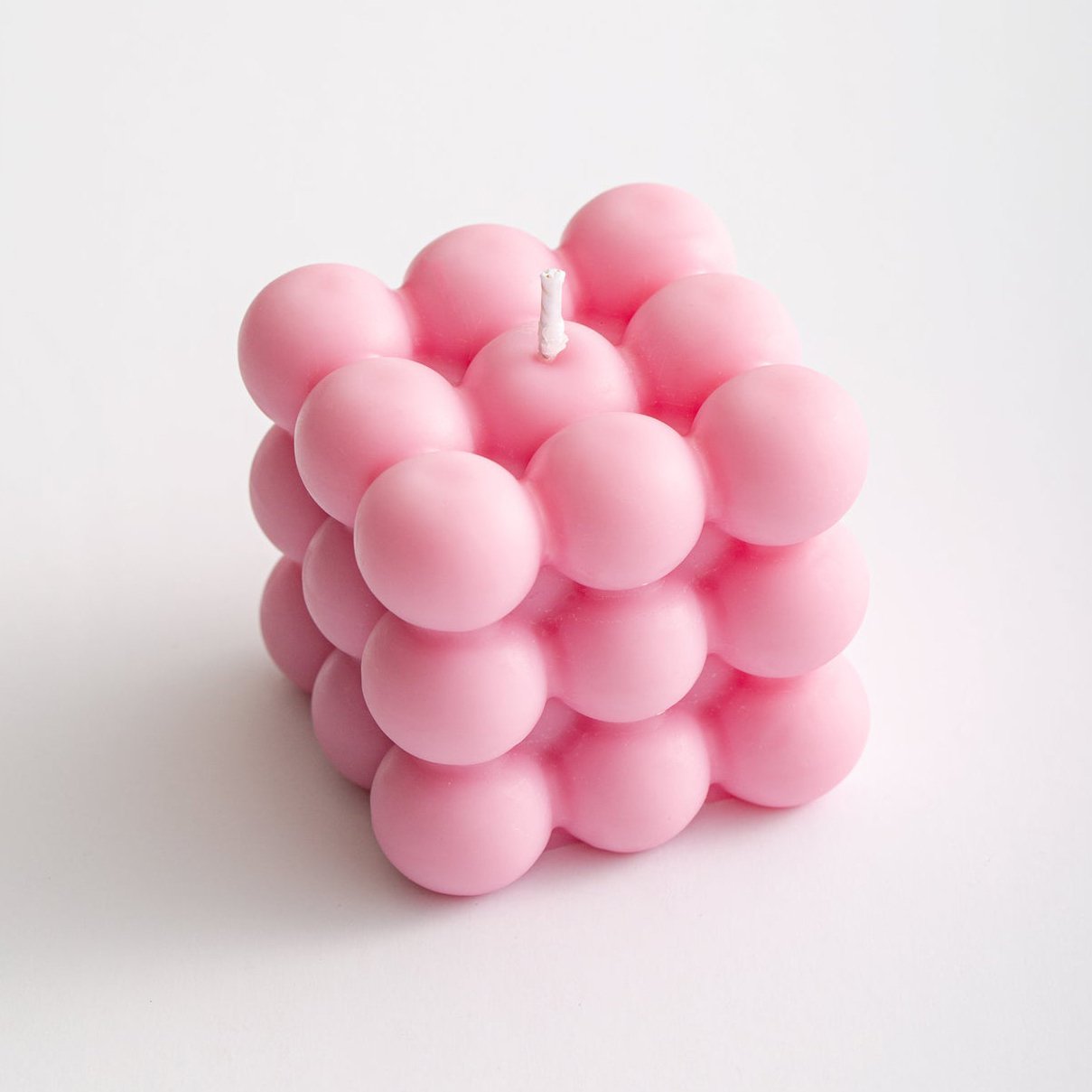 Pink Bubble Candle