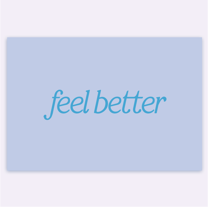 Blue Feel Better Card