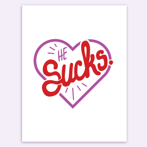he sucks