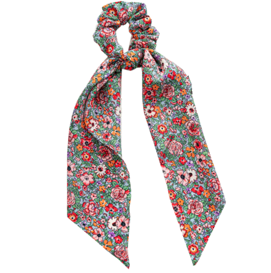 Floral Scarf Scrunchie
