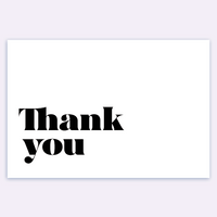 Simple thank you Card