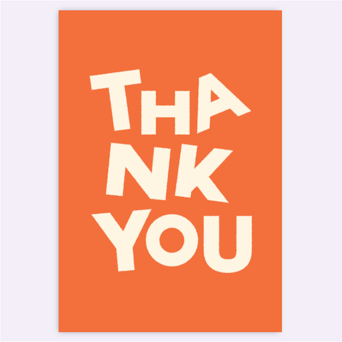 Thank You Card – Happy Box