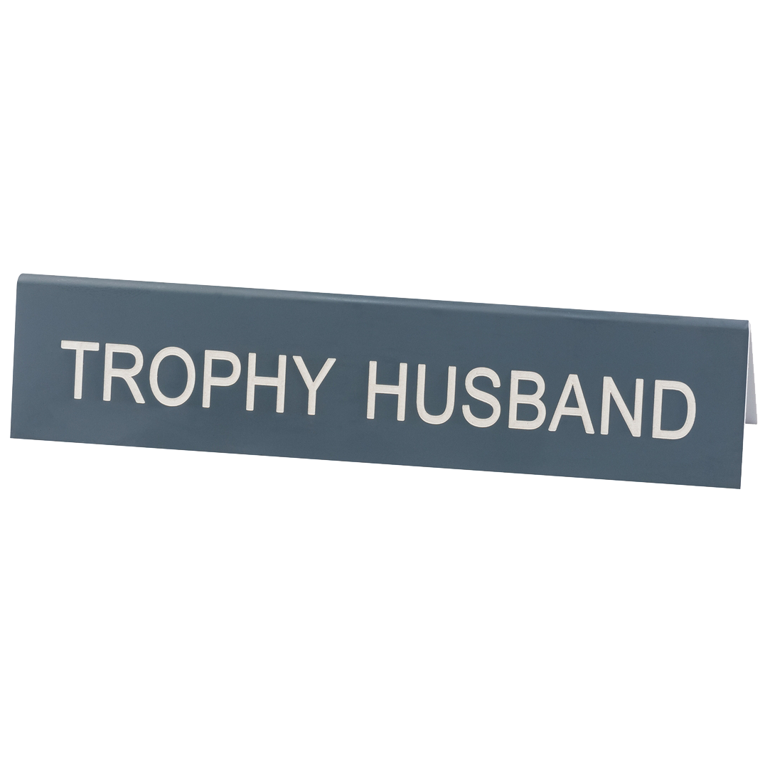 Trophy Husband Desk Plate