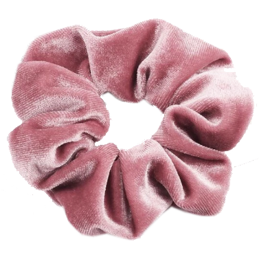 Pink Velvet Scrunchie