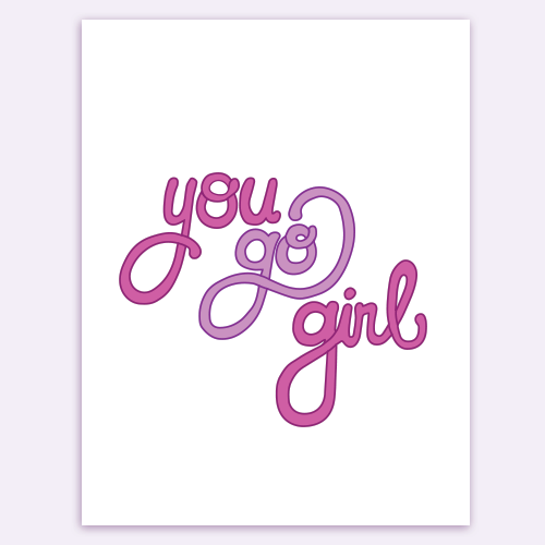 Go Girl Card